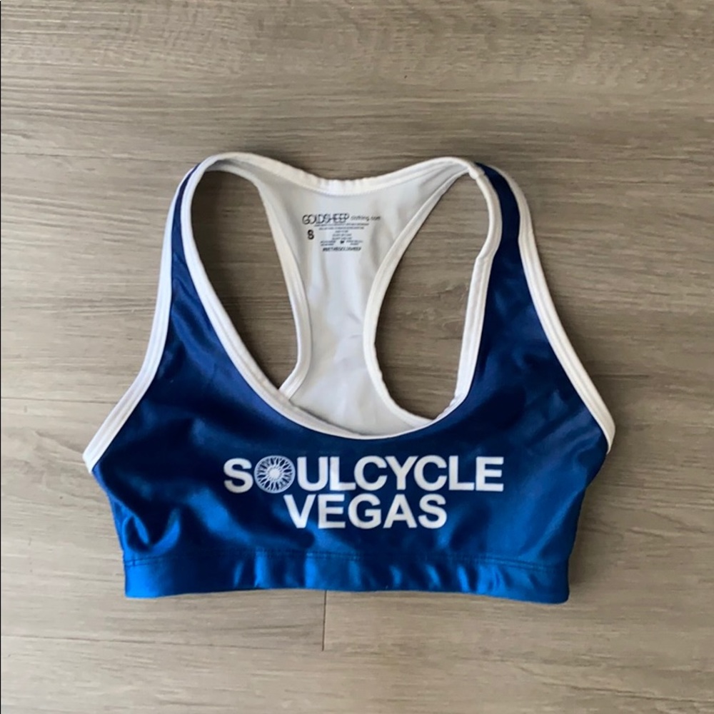 Goldsheep and SoulCycle Vegas sports bra